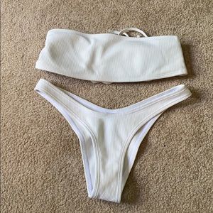 White Bandeau Bikini